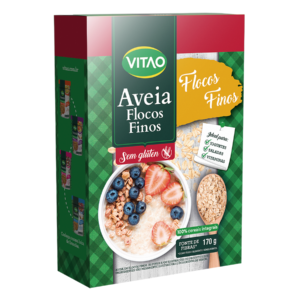 Aveia flocos finos sem glúten 200gr Vitao