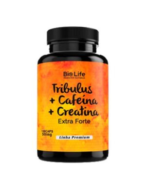 Tribulus + Cafeína+Creatina 60 Caps 500mg