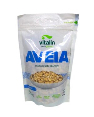 Aveia flocos grosso sem glúten 200gr vitalin