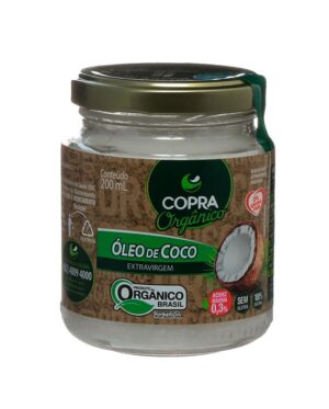 Óleo de coco extravirgem orgânico 200ml Copra