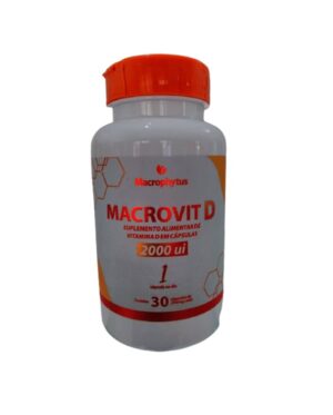 Vitamina D3 Macrovit D 30 Cápsulas 2000UI