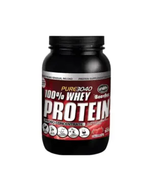 100% Whey Protein 900g Unilife sabor morango