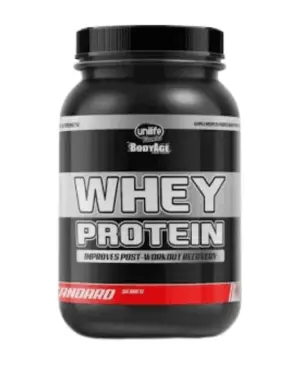 Whey Protein Concentrado Sabor Morango Unilife 900g